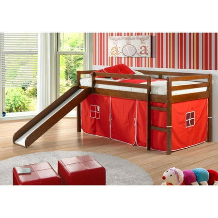 kids low loft bed white donco kids tent twin low loft bed with slide walmartcom kids low loft bed white donco kids tent twin low loft bed with slide walmartcom